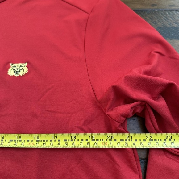 RLX Ralph Lauren Pullover Shirt Mens Large Red 1/4 Zip Golf Stretch Wildcat - Picture 7 of 12
